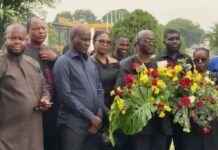 Education Minister Haruna Iddrisu joins UTAG to mourn helicopter crash victims