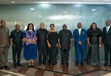 Chief of Staff Julius Debrah inaugurates Charles Akelyira-chaired MiDA Board