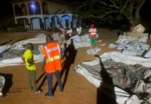 NADMO erects temporary structures for displaced victims of Gbiniyiri conflict