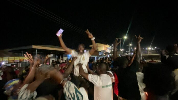 NDC supporters block 3