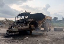20 mining equipment belonging to Rabotec Ghana Ltd burnt after military-youth clash at Manso