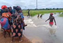 Salaga-Ekumdipe-Kpandai road cut off after torrential rains