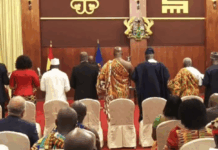 Mahama swears in 18 new Ambassadors and High Commissioners