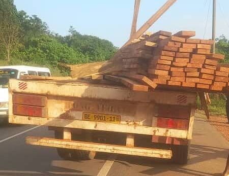 Loaded truck