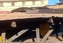 Roof of Sekondi Market collapses as parts of the trading space cave in