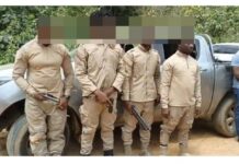 National Security sacks operative arrested with armed imposters in Oda River Forest mining bust