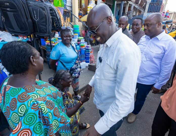 Ato Forson in Tadi Market (2)