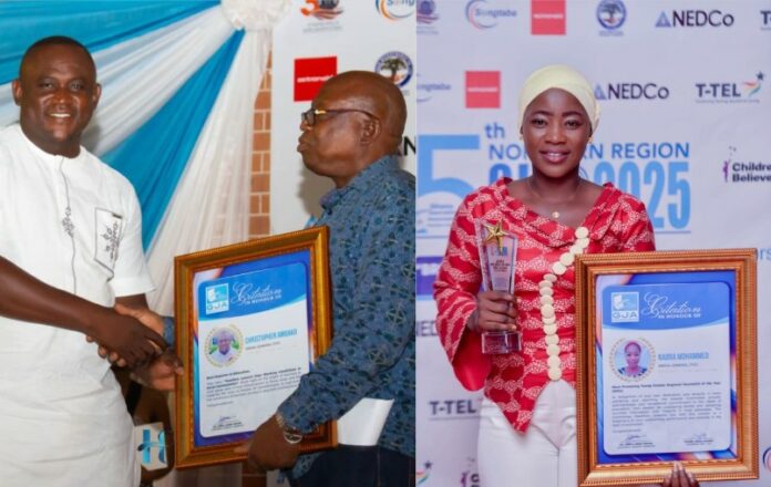 Christopher and Nadra receive awards at 5th Northern GJA Awards