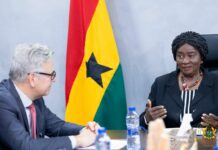Veep Opoku-Agyemang holds constructive talks with EU Ambassador on peace, trade and partnership