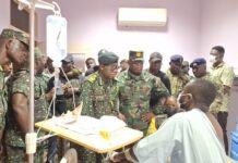 Deputy Comptroller-General of Immigration Service visits injured officer in Tempane attack
