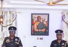 Leadership of Bono Regional Police Command pays courtesy call on Sunyanimanhene