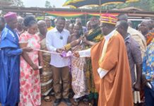 Suaman DCE cuts sod for six community development projects