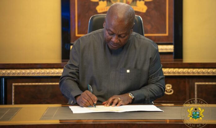 Mahama signs