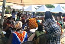 Gender Minister fetes hundreds of vulnerable people in Krowor Constituency