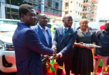 NYA hands over pick-ups to NAP coordinators for monitoring