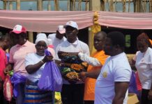 Amenfi Central: NGO supports Persons with Disabilities with cloth, food items