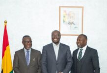 Chief Justice pays courtesy call on Finance Minister