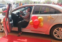 Dormaahene gifts 2025 Best Graduating Student at University of Energy and Natural Resources a Saloon car