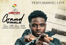 TV3 Mentor XIV Grand Finale: Kuami Eugene to perform tonight