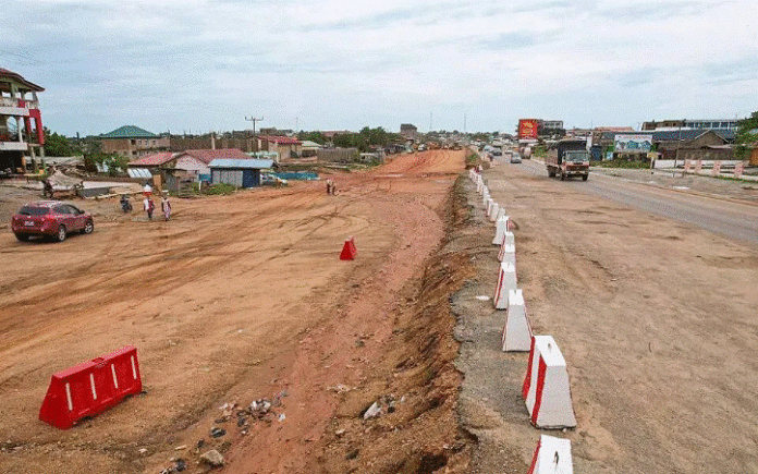 road construction in Ghana