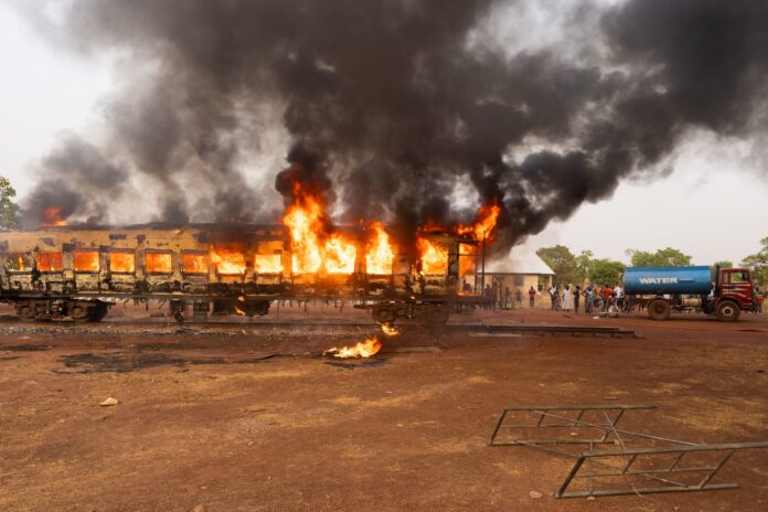 Ibrahim Mahama train fire 1