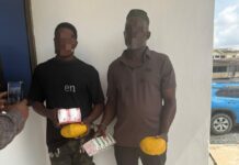 Police arrest 2 suspects in Tarkwa for unlawful possession and distribution of narcotic drugs