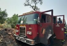 Fire tender damaged by fire while responding to emergency in Tamale