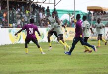 Goldstars cut Medeama’s lead to 1pt after breaking Hearts in Bibiani