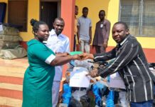 MP for Kintampo supports Kintampo Municipal Health Directorate with hospital equipment