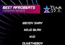 27TH TGMA: Wendy Shay, Kojo Blak, KiDi, OliveTheBoy, Gyakie & Moliy compete for Best Afrobeats/Afropop Artiste