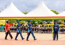 Vice President Prof. Naana Jane reviews Change of Guard at the Presidency