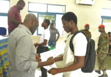 GAF Recruitment: Successful applicants in Kumasi pick up appointment letters