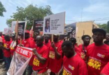 Residents of Bogoso-Prestea mining enclave protest in Accra over future of the mine