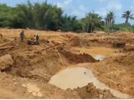 Konongo Traditional Council scares off illegal miners by performing traditional rites at one site