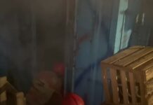 Fire engulfs container at Suhum market; GNFS contains blaze