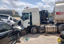 Kumasi: Three injured in a crash involving fuel tanker at Ahodwo