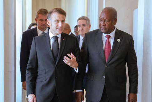 Mahama leaves for France for health summit, bilateral talks with Macron