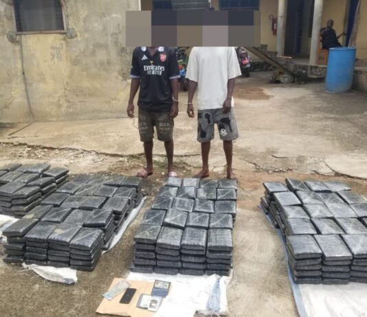 Ashanti North Regional Police Command arrests 2 suspects for possession of substance suspectd to be Indian Hemp