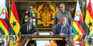 Ghana, Zimbabwe sign 11 agreements to boost bilateral cooperation