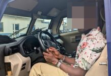 Police in Kumasi arrest man for driving off an armoured vehicle at Nkawie Market