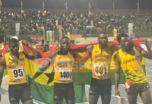 Ghana win Bronze in both men and women 4x100m finals