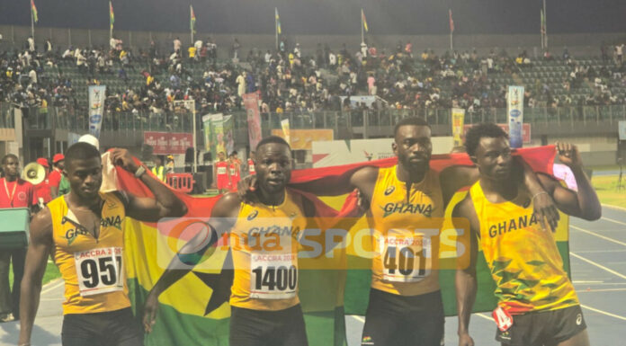 Ghana win Bronze in both men and women 4x100m finals