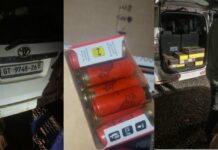 Police impound vehicle with arms and ammunition at Apam, driver arrested