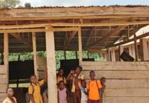 Bia East: Gyaukrom pupils use dilapidated church building as classroom as one teacher handles KG to Primary 6