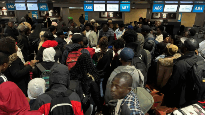 Ghana evacuees from SA