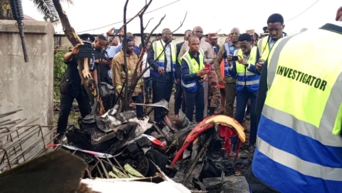 Microlight-aircraft-crash