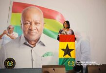 Eastern Regional Minister Rita Awatey presents state of region to Mahama during year under review
