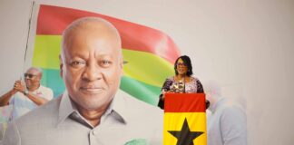 Eastern Regional Minister Rita Awatey presents state of region to Mahama during year under review