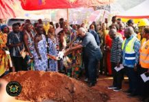 Eastern Region: President Mahama cuts sod for 33 24hour Economy markets