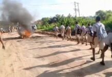 Residents and commercial drivers block Nyankrom–Shama road over its poor state; BECE candidates take a long walk to exam centre